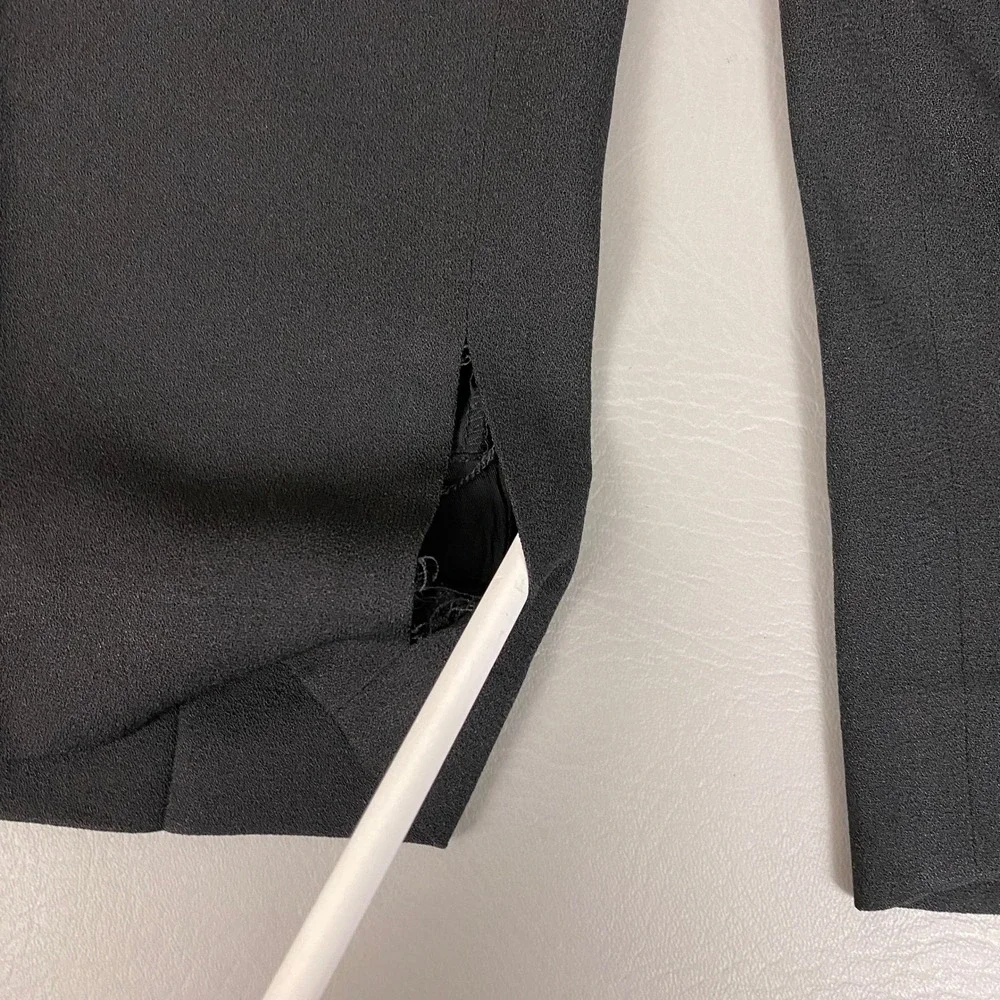 Evan-Picone Dress Pants Women's Size 16 Black Straight Leg *Flawed*